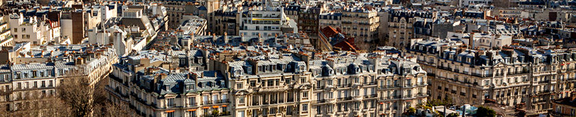 Image d'une vue de Paris vu du ciel